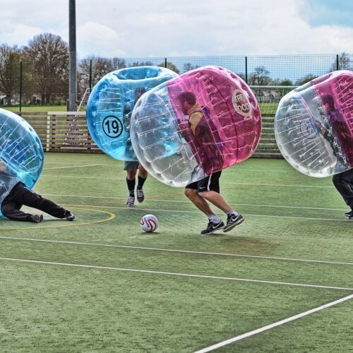 Mobile Bubble Football Cambridge Stag