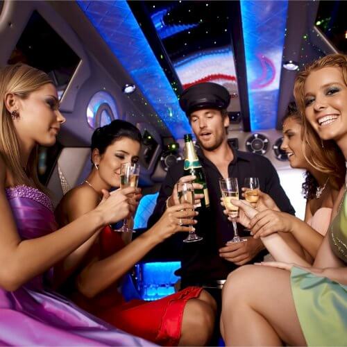 Limo with Male Stripper Budapest Hen