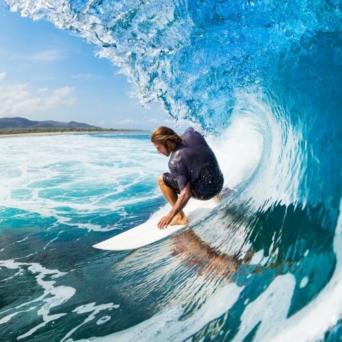 Surfing Tenerife Hen