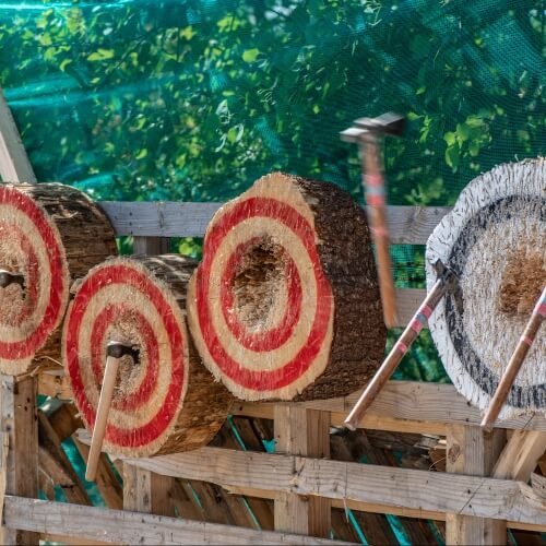 Prague Birthday Do Activities Axe Throwing