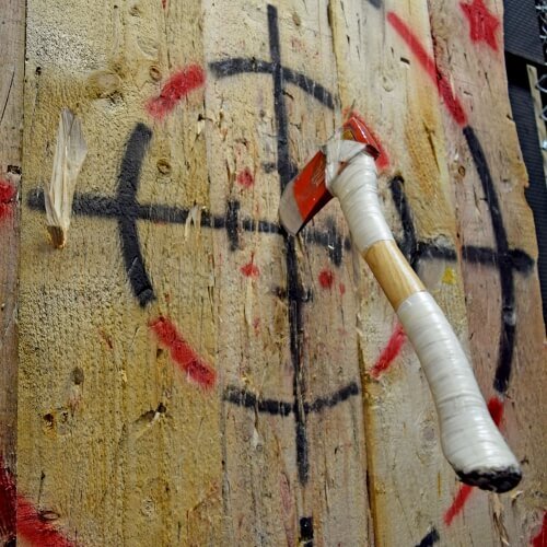 Nottingham Hen Activities Axe Throwing