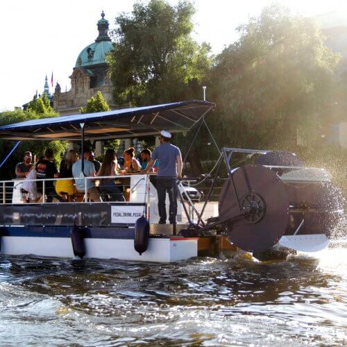 Beer Boat Barcelona Stag