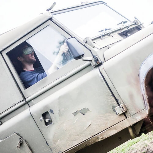 Blindfold Driving Bath Stag