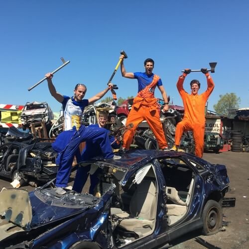 Car Smash Amsterdam Stag