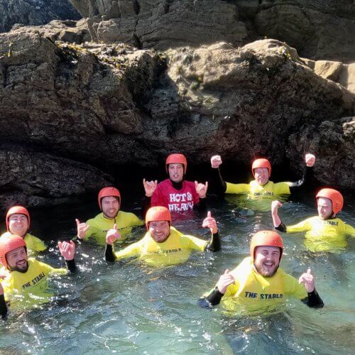 Coasteering Newquay Hen