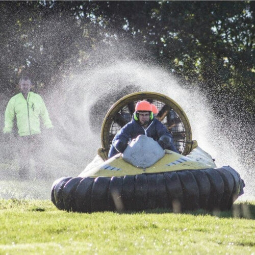 Hovercrafting Chester Hen