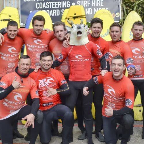Surf Dudes in Newquay Stag