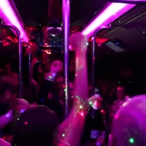 Party Bus Airport Transfer Barcelona Birthday