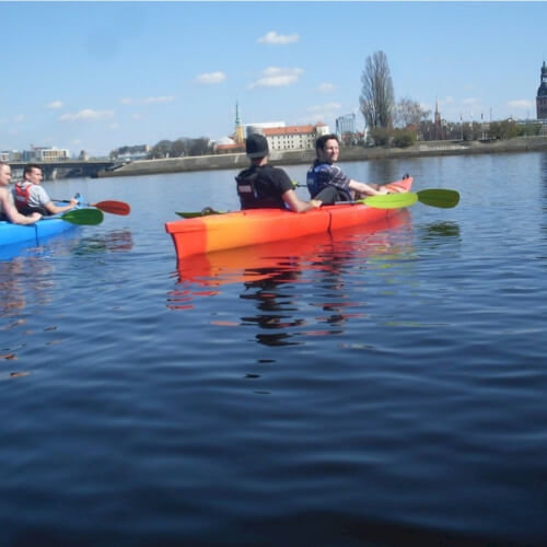 Kayaking Riga Hen