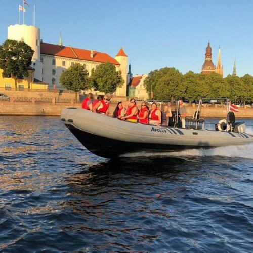 Speed Boat Ride Riga Birthday