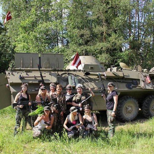 Riga Hen Activities Tank Ride