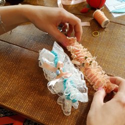 Hen Do Garter or Nipple Tassle Making